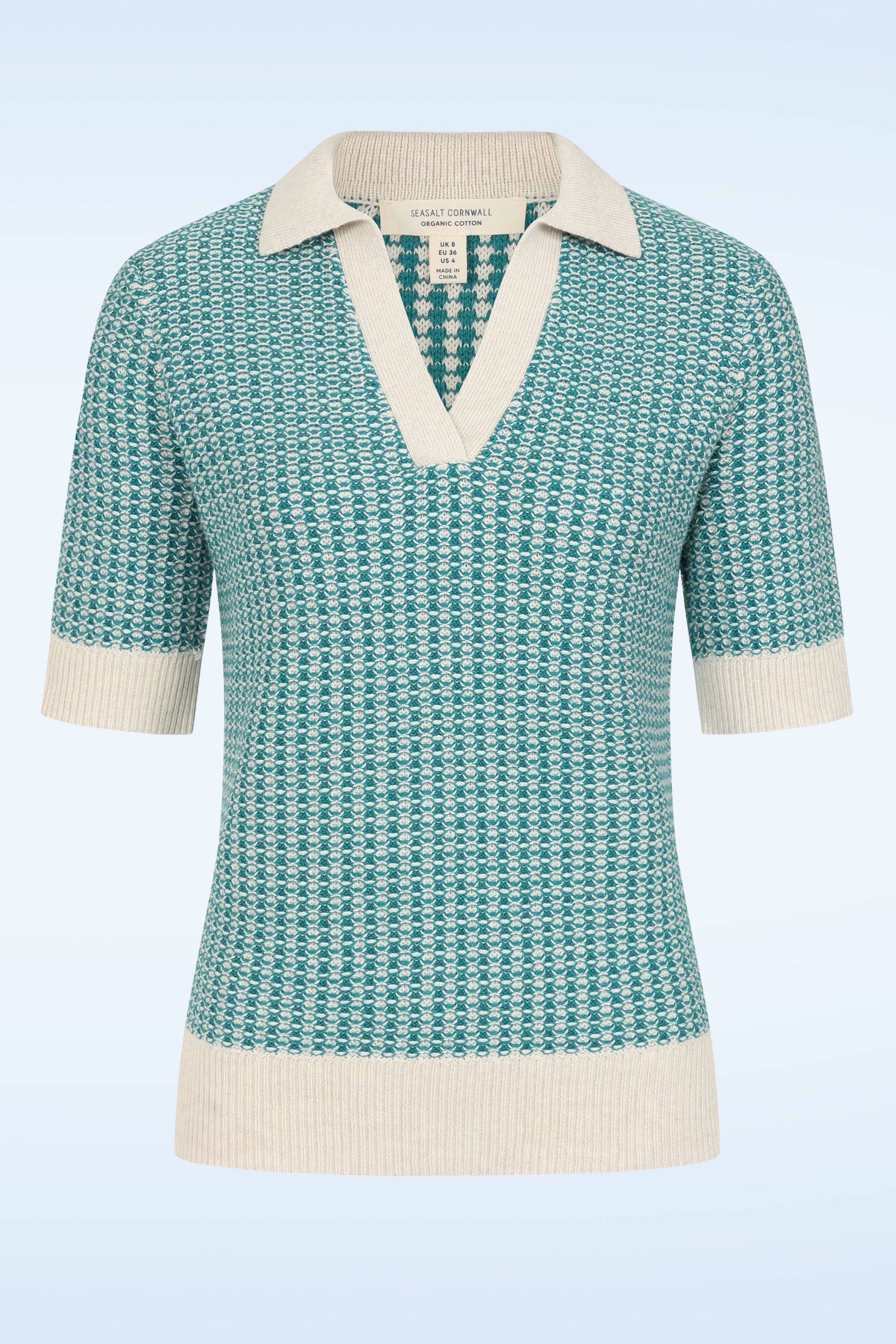 Seasalt - Downwind gebreide top in chalk emulsion