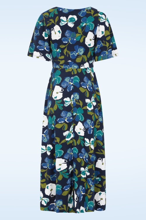 Seasalt - Chateaux midaxi jurk in lamorna bloom maritime 3