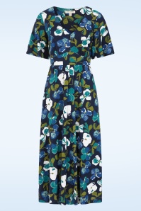 Seasalt - Chateaux midaxi jurk in lamorna bloom maritime