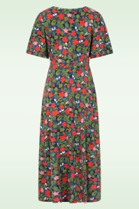 Seasalt - Chateaux midaxi jurk in houseplant maritime 3