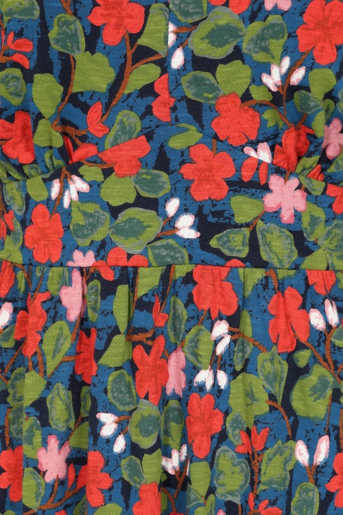 Seasalt - Chateaux midaxi jurk in houseplant maritime 2