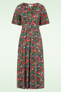 Seasalt - Chateaux midaxi jurk in houseplant maritime