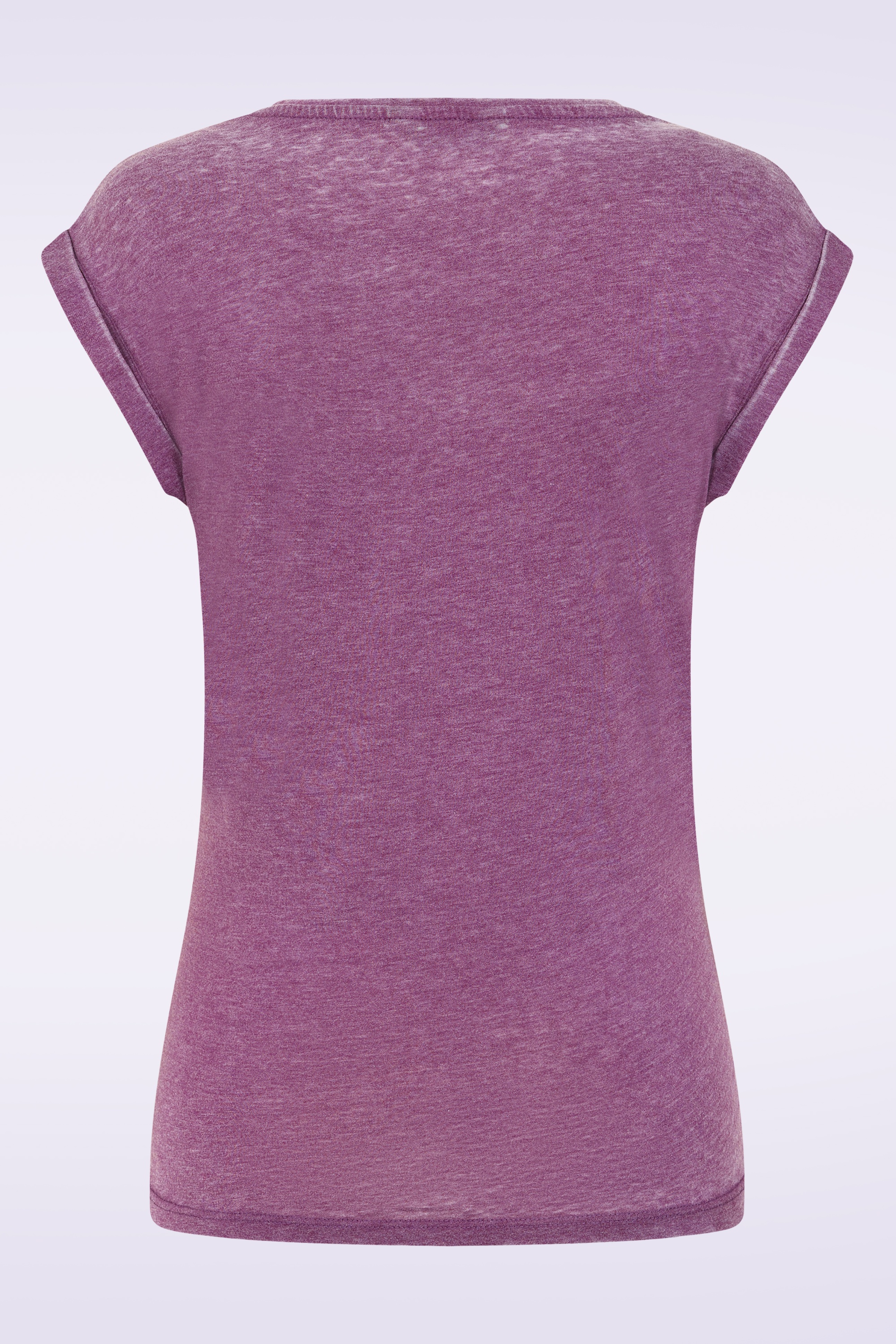 Queen Kerosin - Badass Babe T-shirt in pruimpaars 3