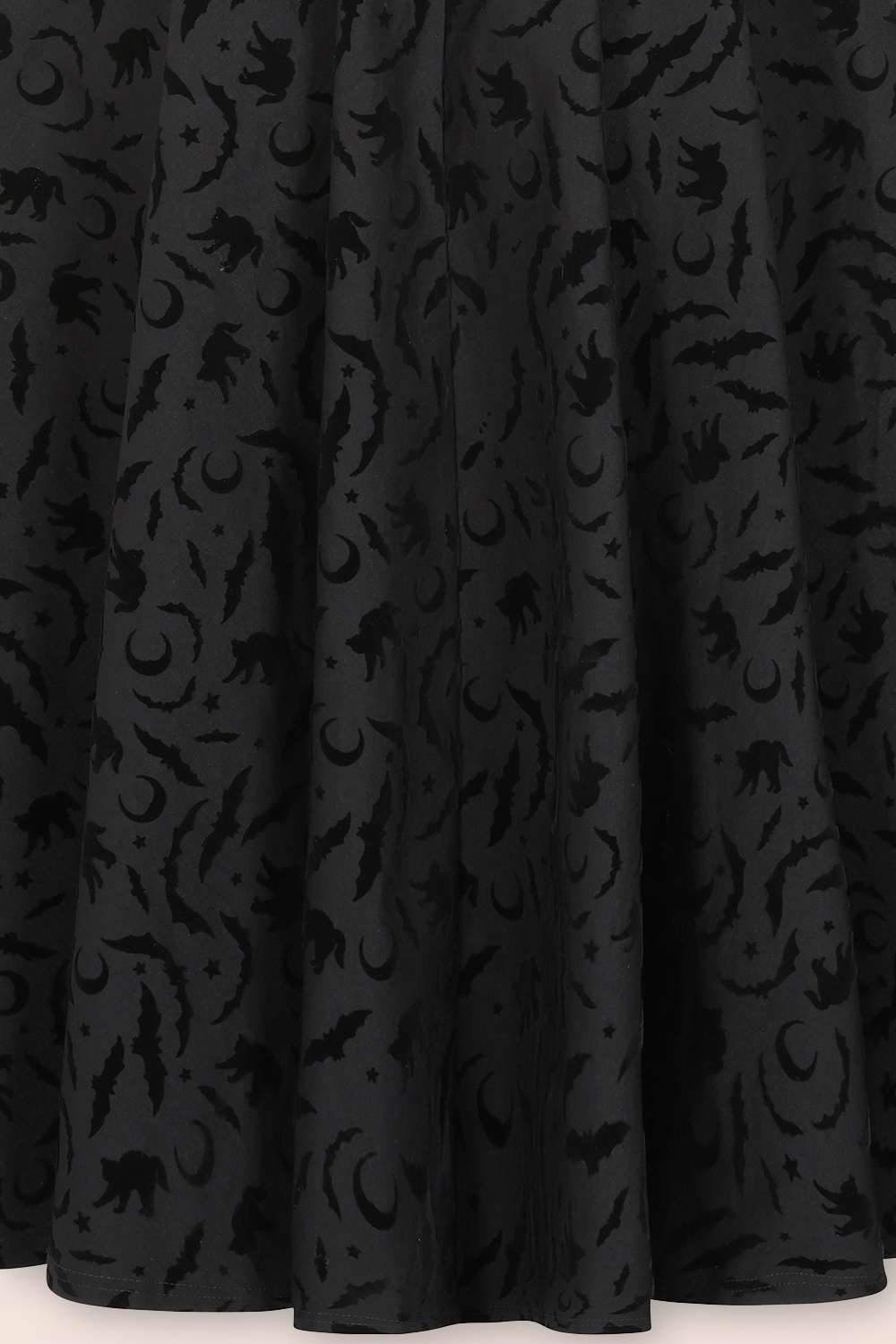 Banned Retro - Tara Halloween Night Hooded swing jurk in zwart 4