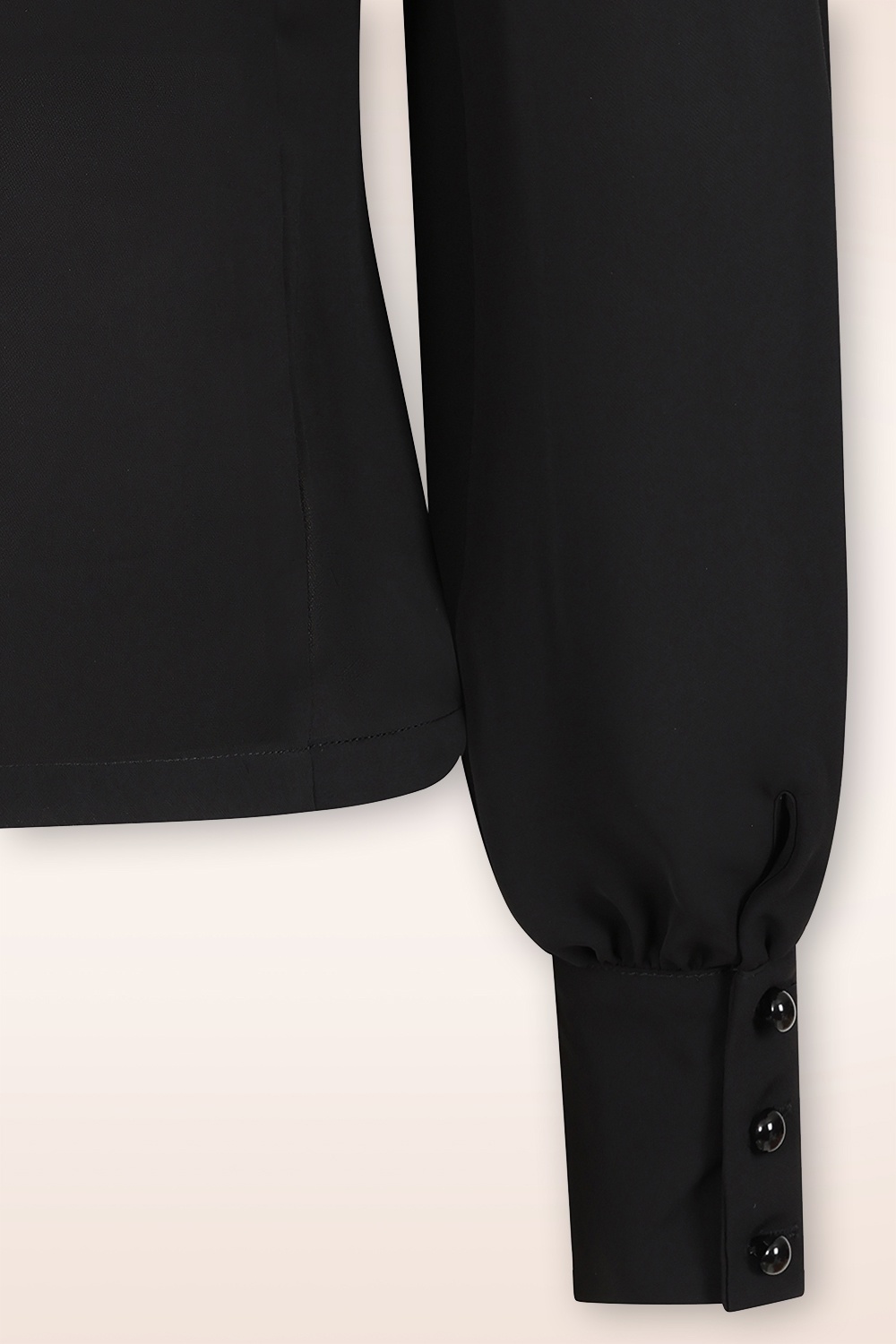 Banned Retro - Ruby Ribbon blouse in zwart 3