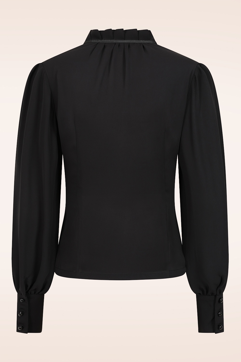 Banned Retro - Ruby Ribbon blouse in zwart 4
