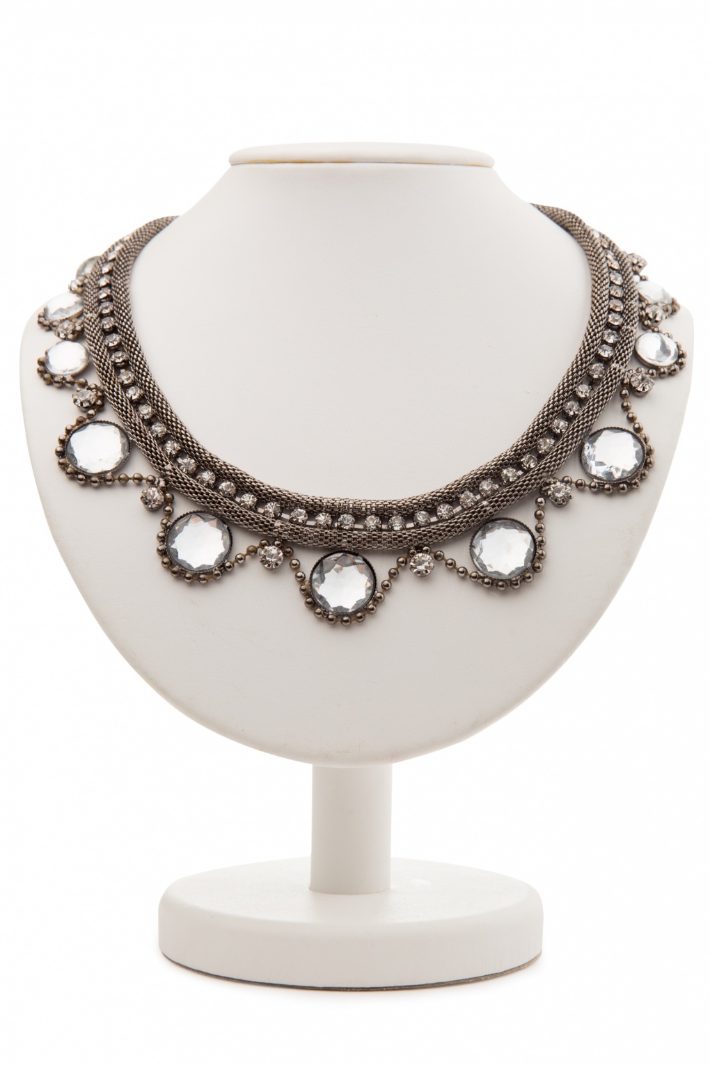 1920s Glitz and Glamour! Silver Short Necklace