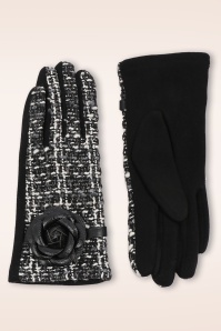 Amici - Vicky handschoenen in zwart en wit