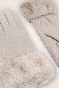 Amici - Marilyn handschoenen van wol in biscuit beige 2