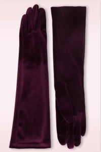 Amici - Victoria Velvet Evening handschoenen in bordeauxrood