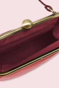 Banned Retro - Doris handtas in donkerrood 3