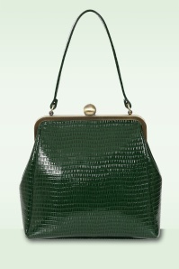 Banned Retro - Doris handtas in donkergroen