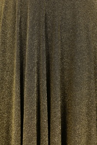 Glamour Bunny - Marilyn Glitter swing jurk in donkergoud 4