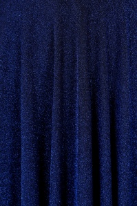 Glamour Bunny - Norma Jean Glitter swing jurk in avondblauw 7