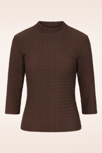 Vintage Chic for Topvintage - Topvintage exclusive ~ Josie top in chocolade 