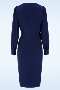 Glamour Bunny - Starlet pencil jurk in middernachtblauw 5