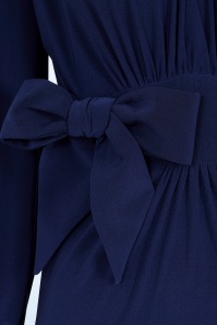 Glamour Bunny - Starlet pencil jurk in middernachtblauw 3