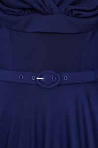 Glamour Bunny - The Gina Lee swing jurk in avondblauw 3