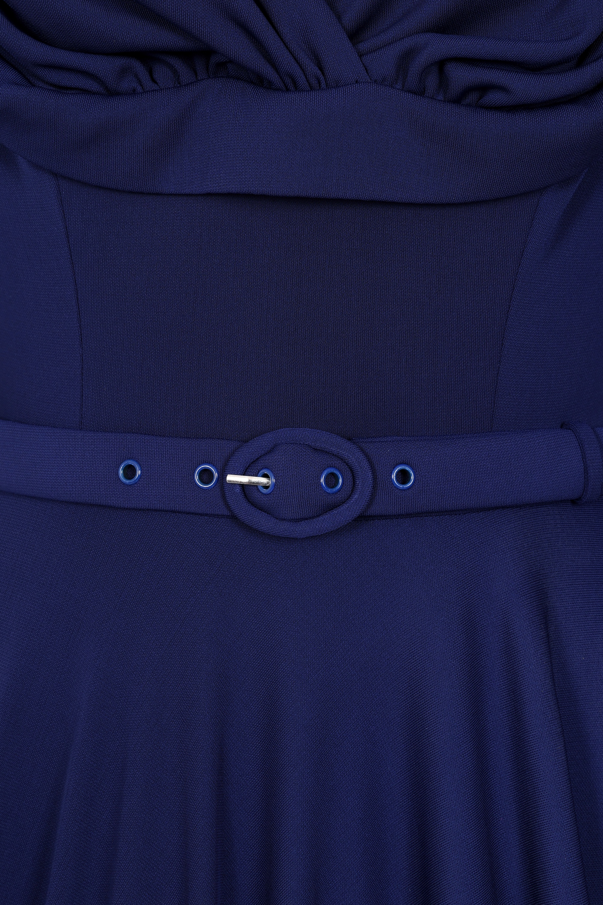 Glamour Bunny - The Gina Lee swing jurk in avondblauw 3