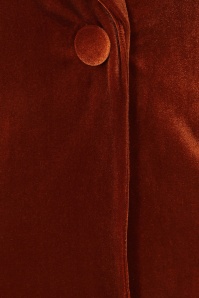 Vintage Chic for Topvintage - Topvintage exclusive ~ Jocelynn fluwelen blazer in roestbruin 2
