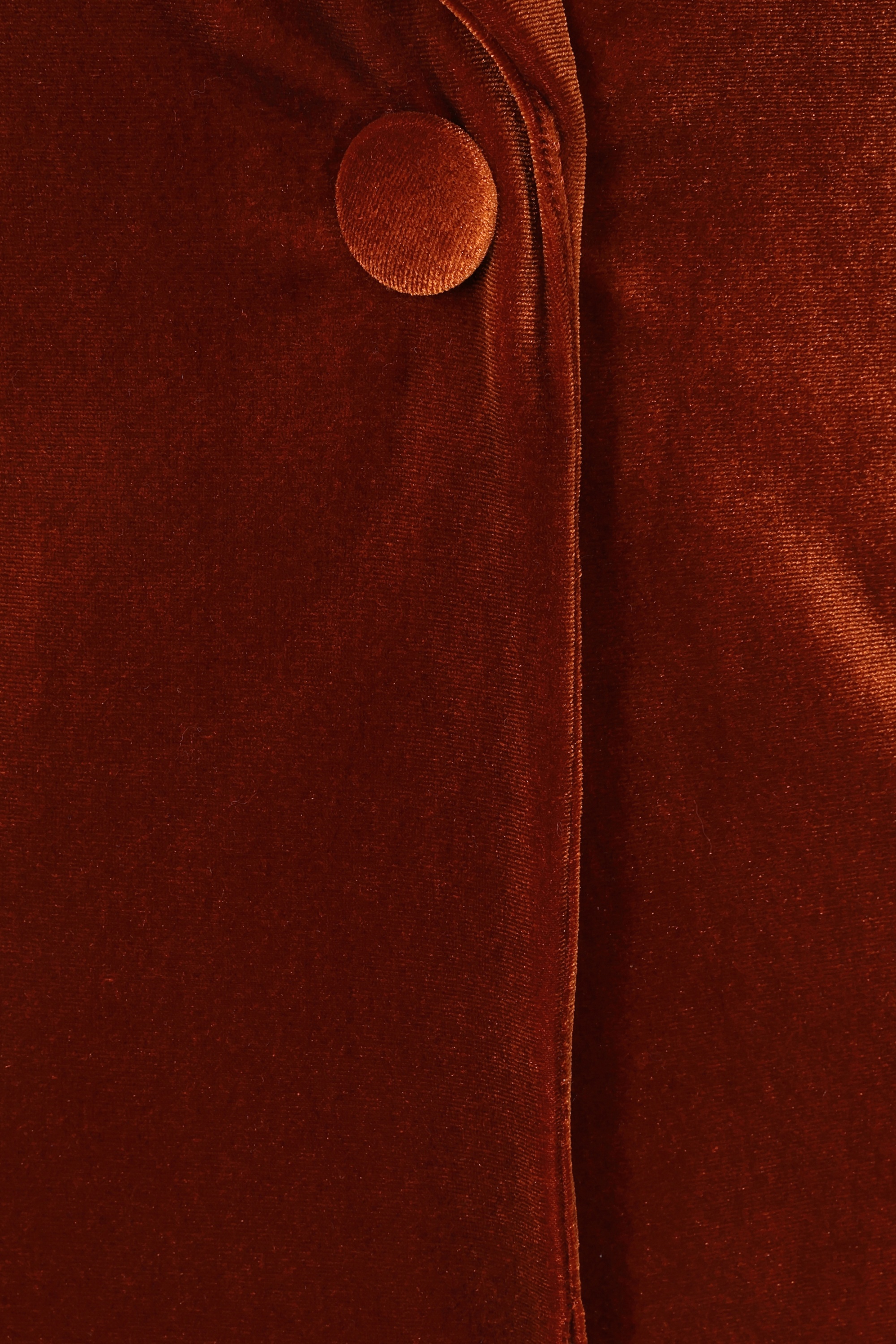 Vintage Chic for Topvintage - Topvintage exclusive ~ Jocelynn fluwelen blazer in roestbruin 2