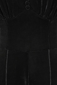 Glamour Bunny - Hariet Velvet jumpsuit in zwart 3