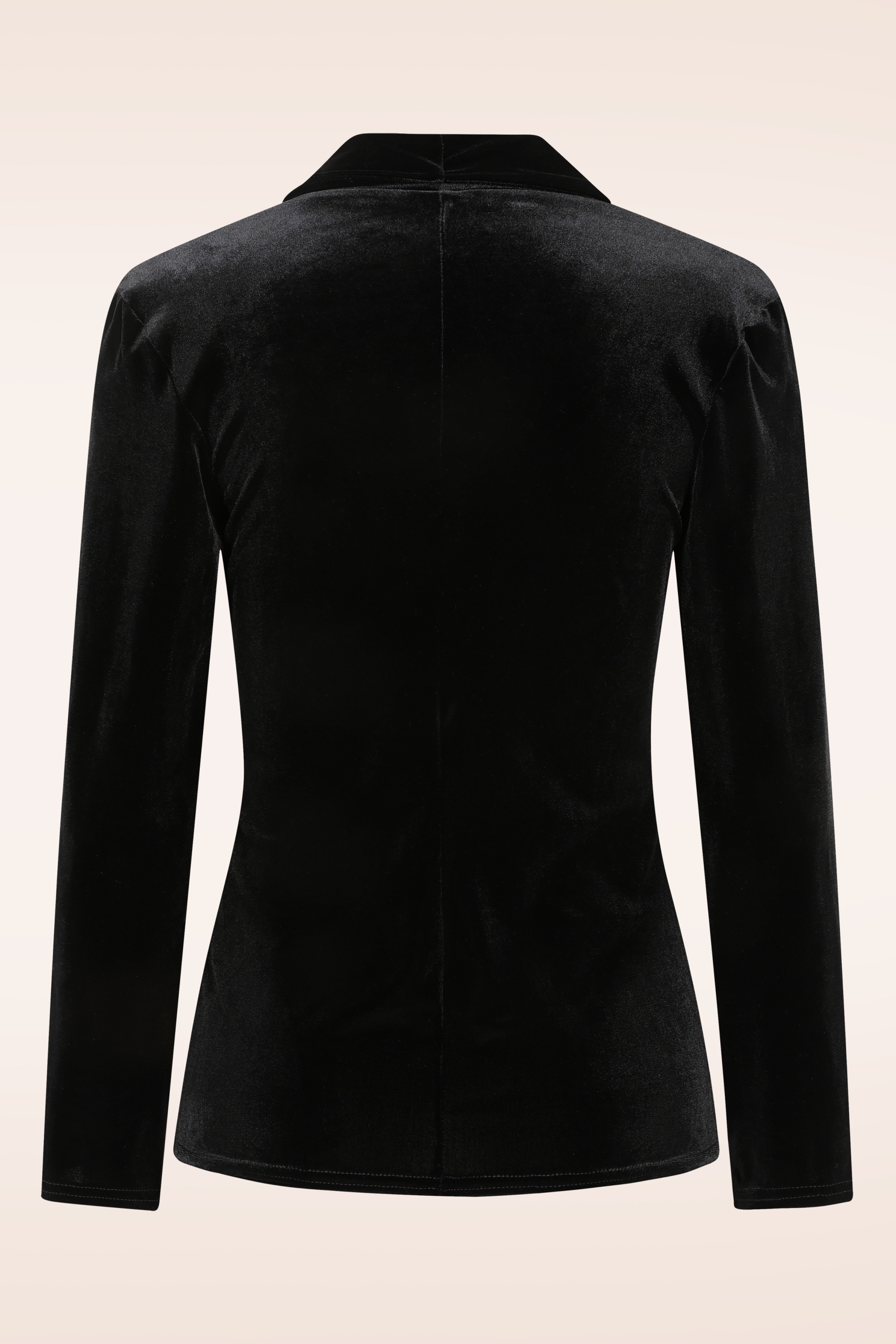 Vintage Chic for Topvintage - Topvintage exclusive ~ Jocelynn fluwelen blazer in zwart 3