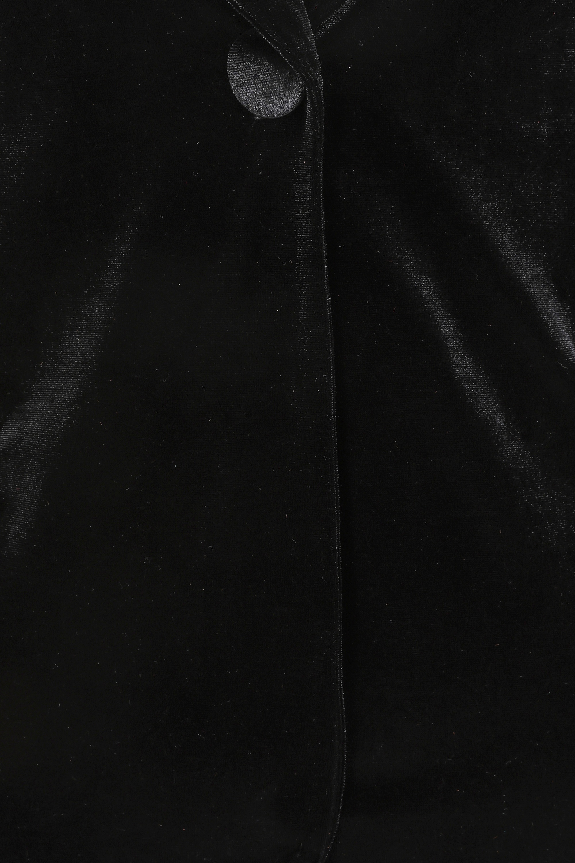 Vintage Chic for Topvintage - Topvintage exclusive ~ Jocelynn fluwelen blazer in zwart 2