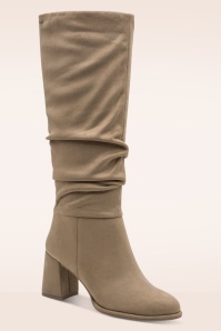 Tamaris - Ina suèdine laarzen in beige 3