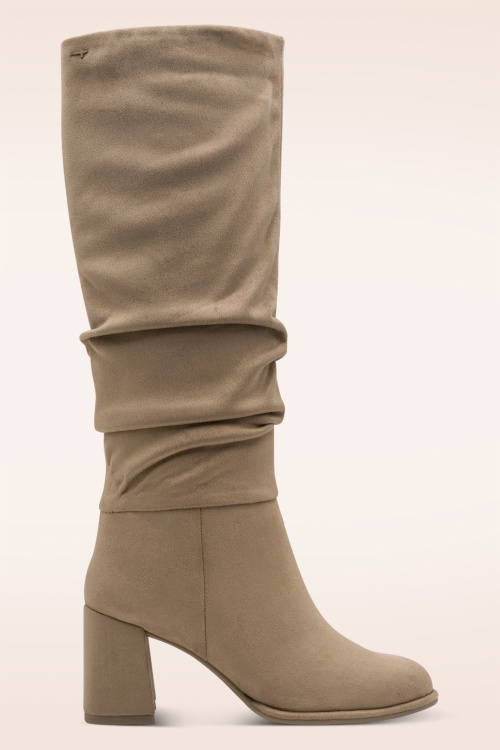 Tamaris - Ina suèdine laarzen in beige