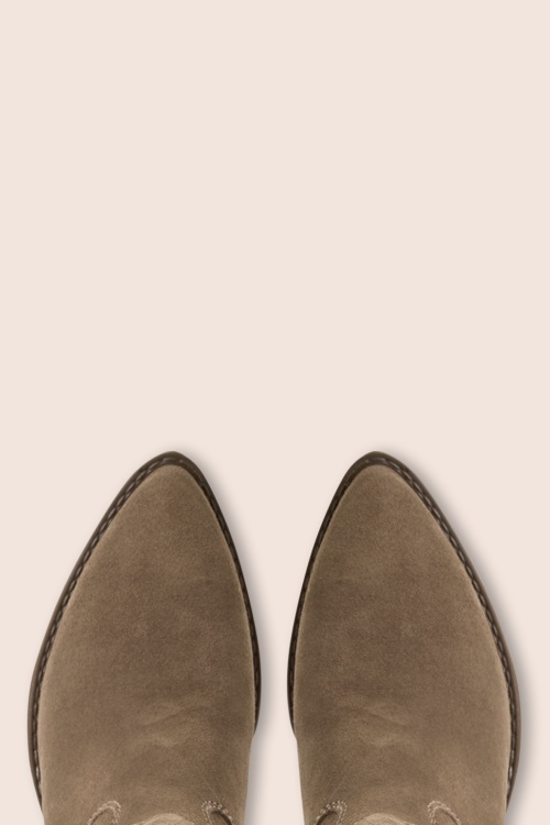 Tamaris - Hailey Suede Western boots in tabakbruin 2