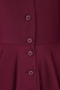 Very Cherry - D'Laine jurk in bordeauxrood 2