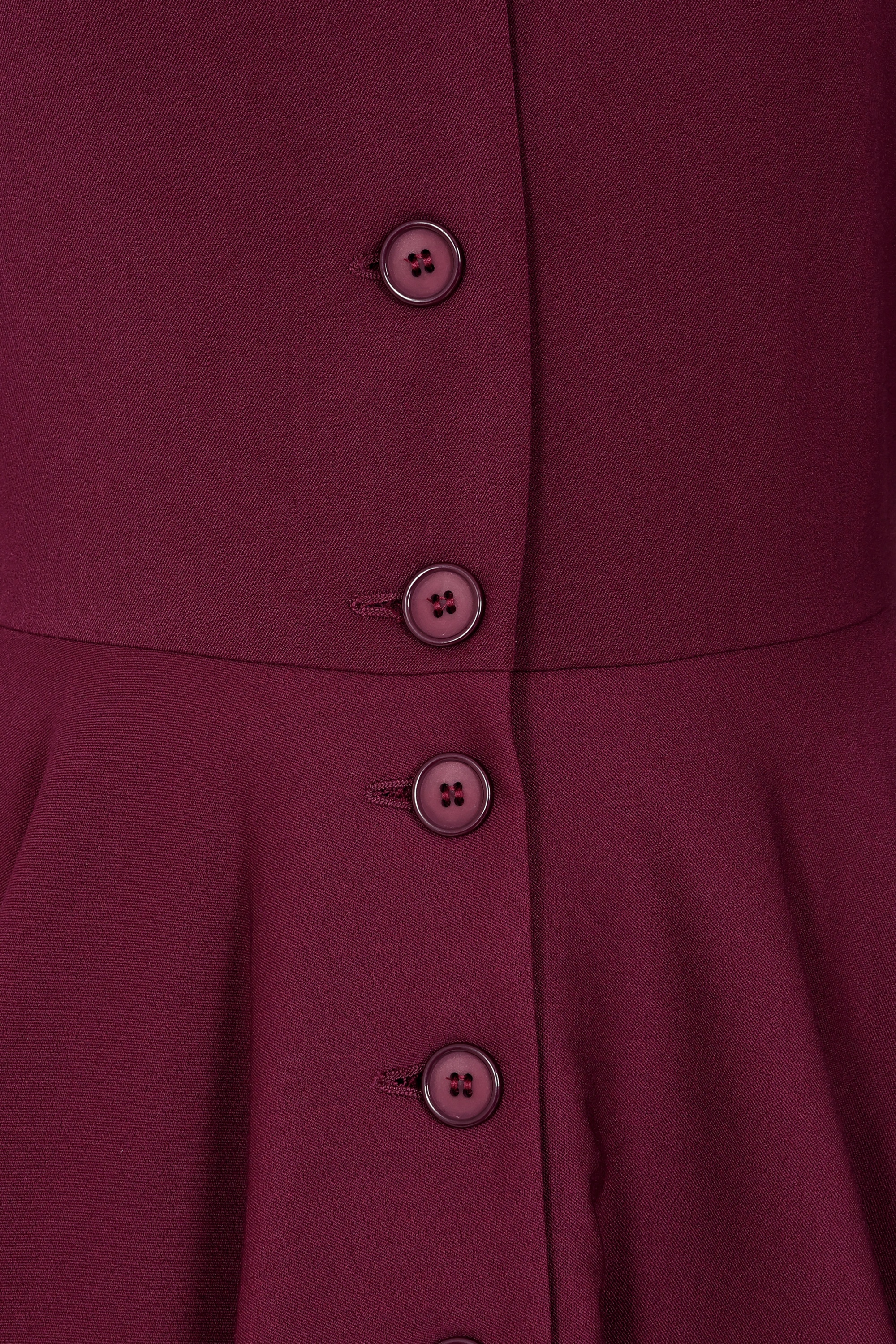 Very Cherry - D'Laine jurk in bordeauxrood 2