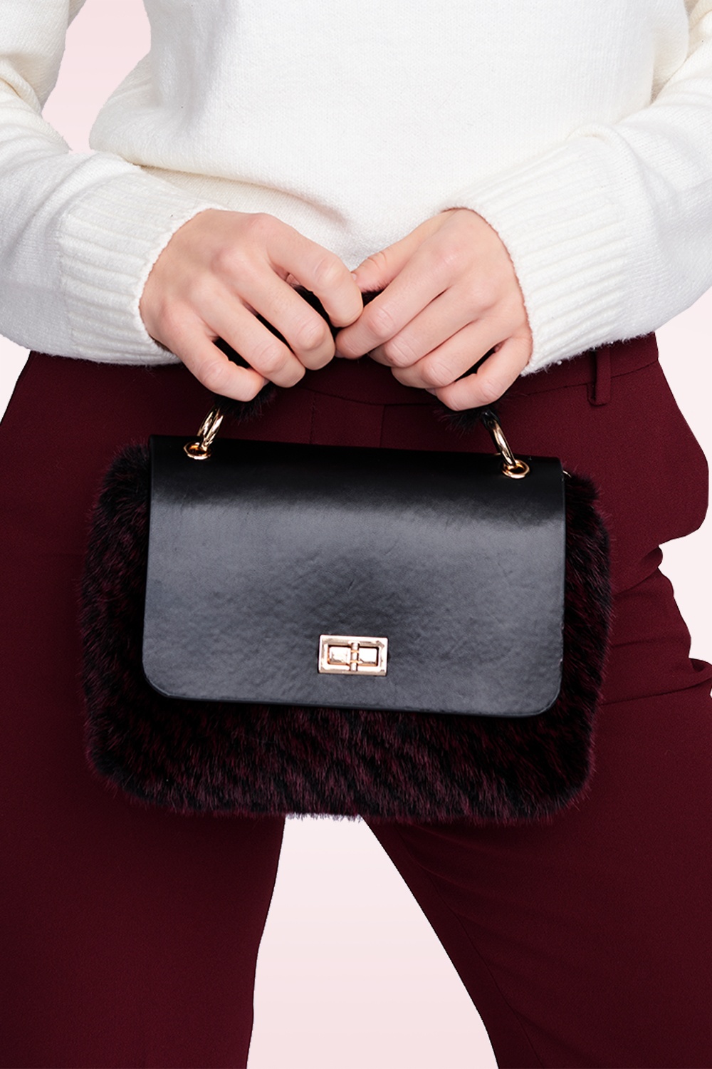 Amici - Donatella tas in diep bordeauxrood 3