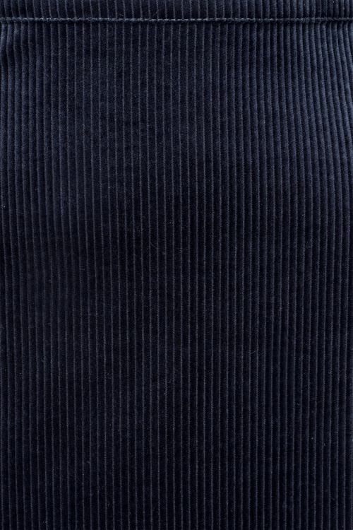 Very Cherry - Nora corduroy a-lijn rok in marineblauw 2