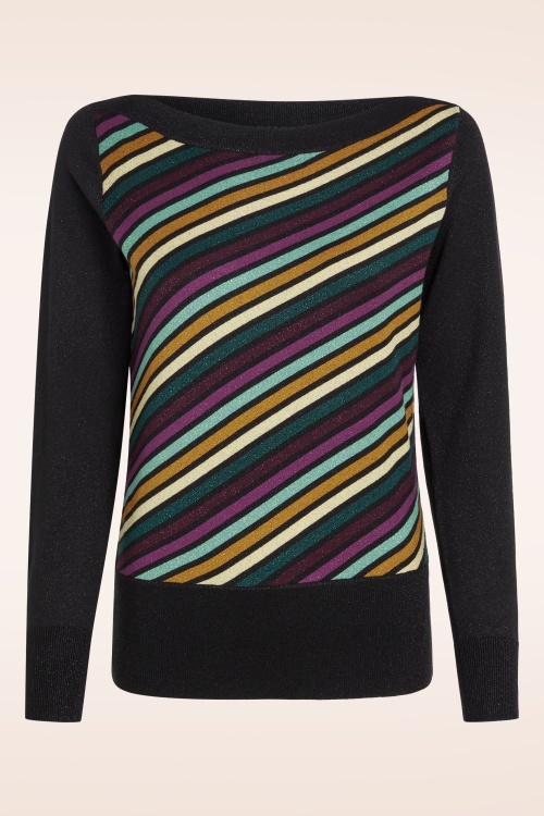 King Louie - Ivy Lapis top in zwart en multi