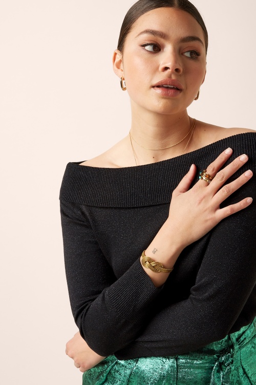 King Louie - Mirta Lapis top in zwart