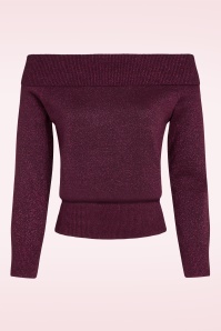 King Louie - Mirta Lapis top in cabernet rood 2