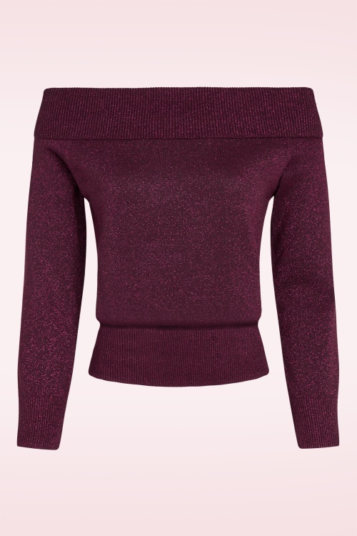 King Louie - Mirta Lapis top in cabernet rood 2