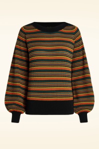 King Louie - Audrey Bell Marielle top in zwart en multi 2