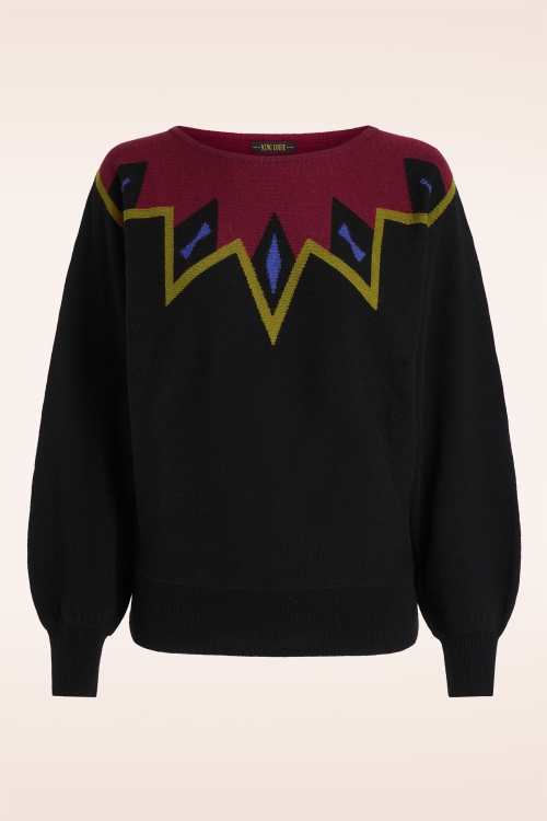 King Louie - Valentina Benetar top in zwart en multi 2