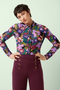 King Louie - Ramone mesh blouse in multi