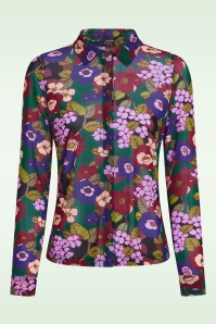 King Louie - Ramone mesh blouse in multi 2