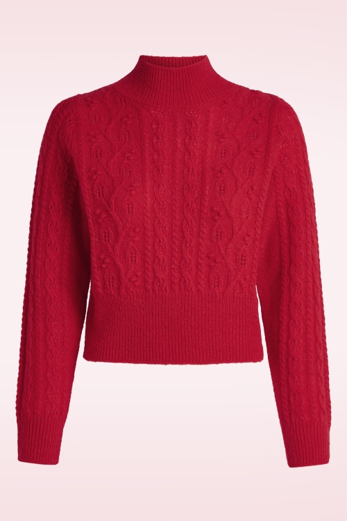 King Louie - Nilde Leon top in vurig rood