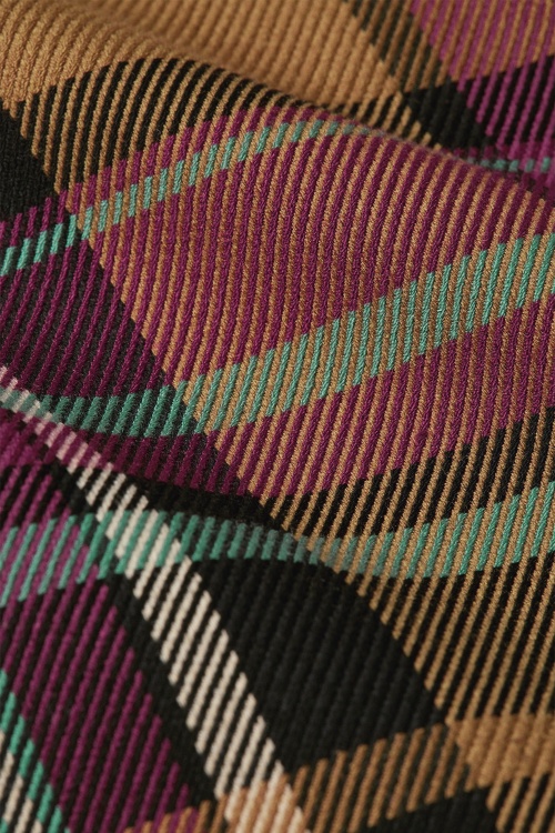 King Louie - Daisy Caroll Check blazer in goudbruin  4