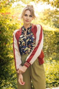 King Louie - Pavonini Reversible bomber jack in Rio rood 3