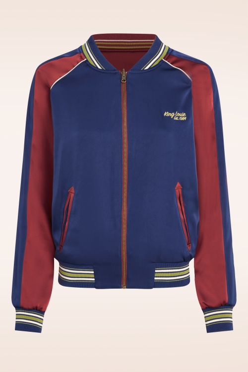 King Louie - Pavonini Reversible bomber jack in Rio rood 2