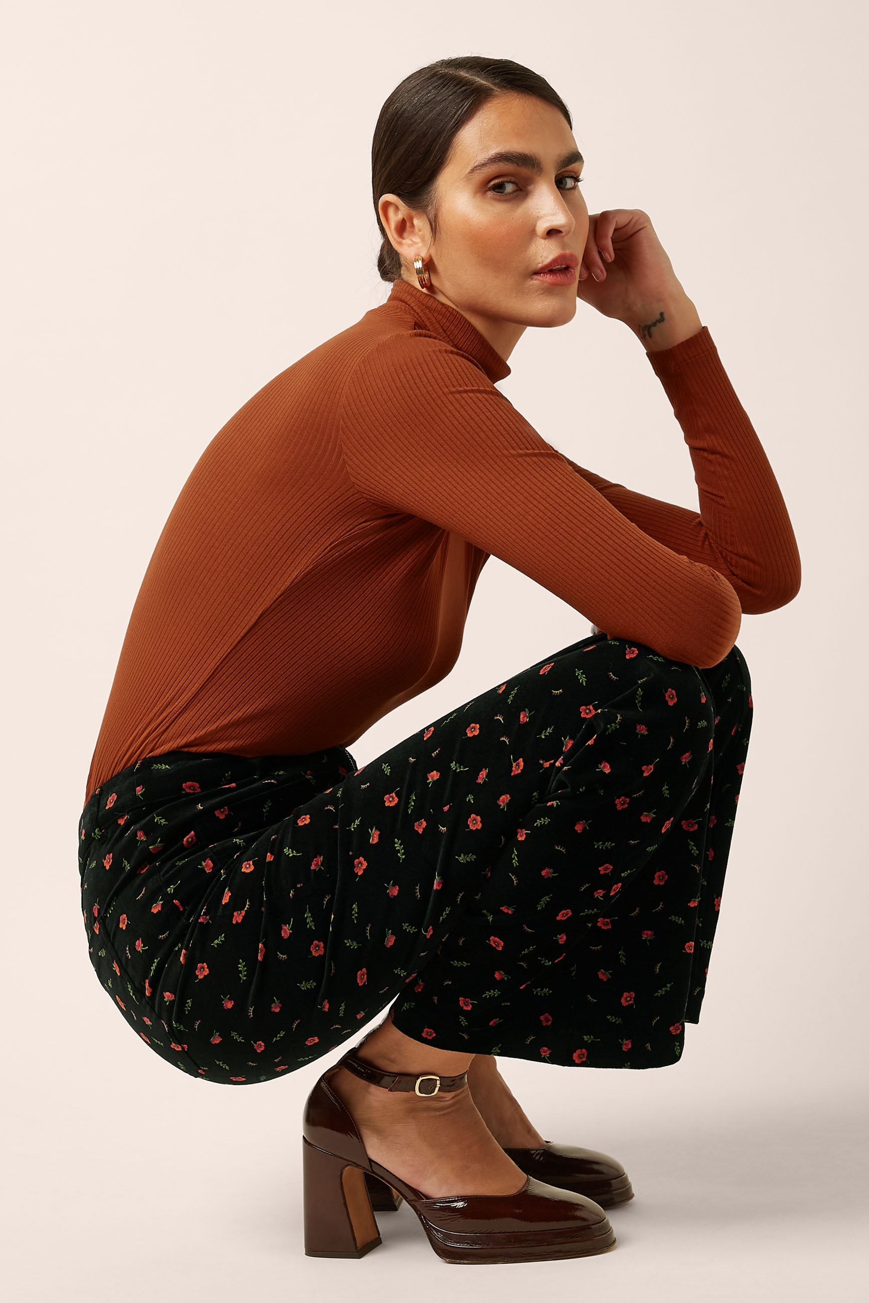 King Louie - Ida Nival Front Zip pantalon in zwart 3