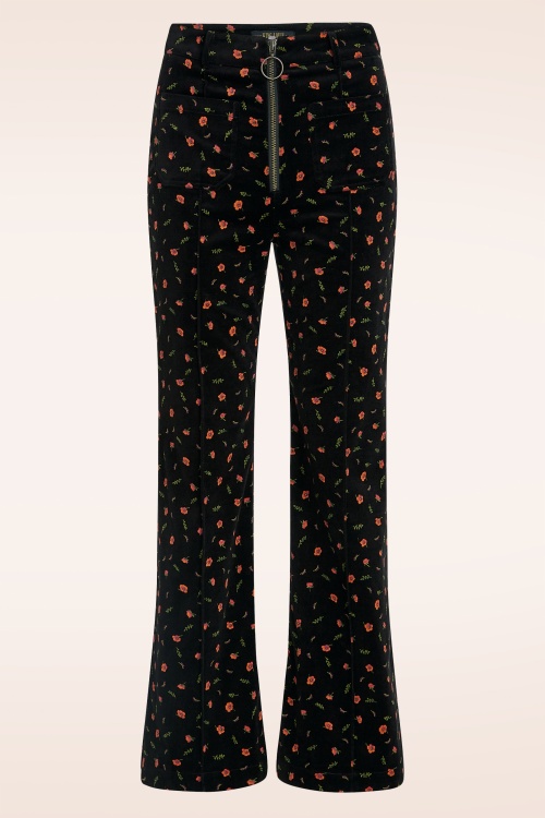 King Louie - Ida Nival Front Zip pantalon in zwart