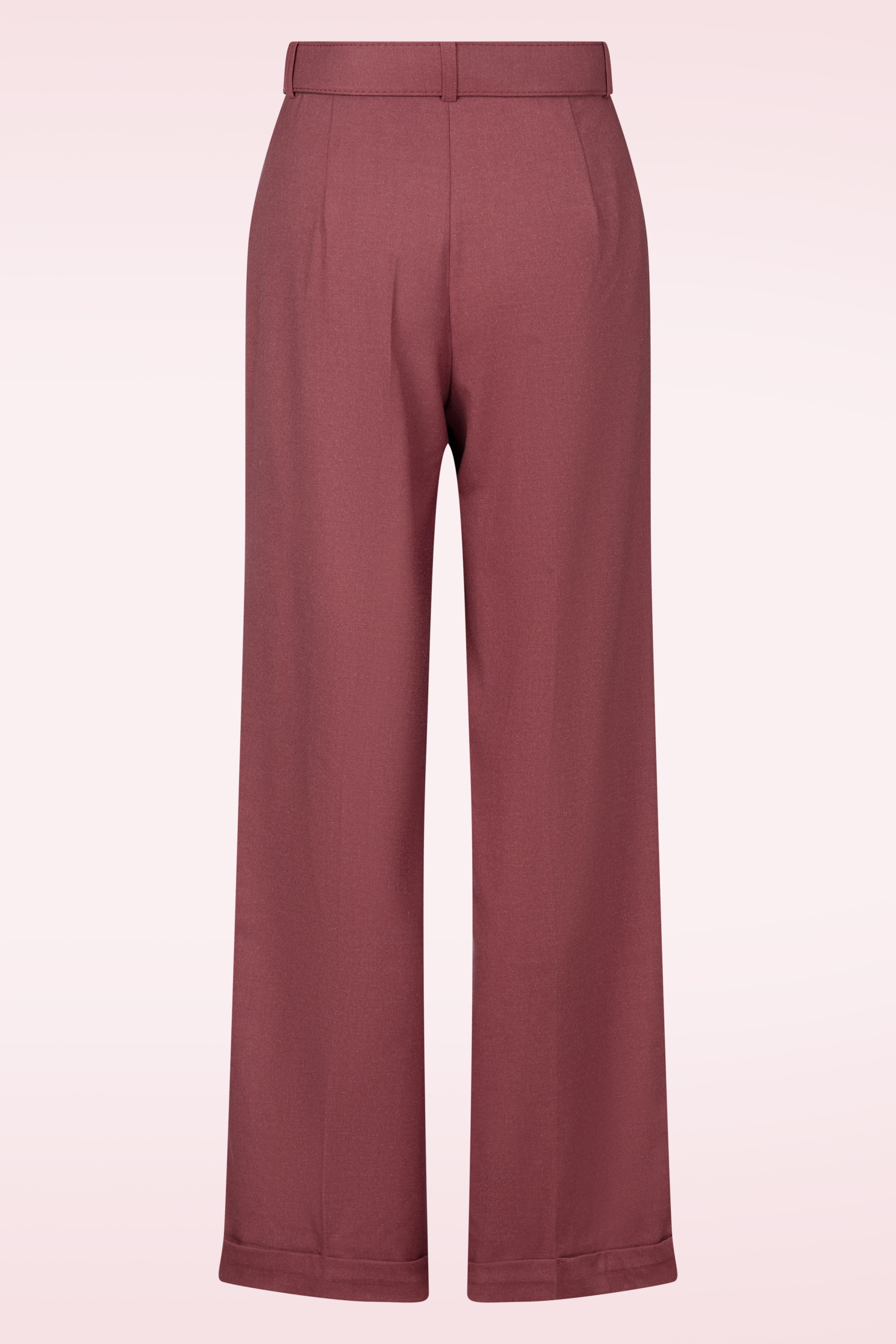 Banned Retro - Marley Tailored pantalon in dusty bordeauxrood 3